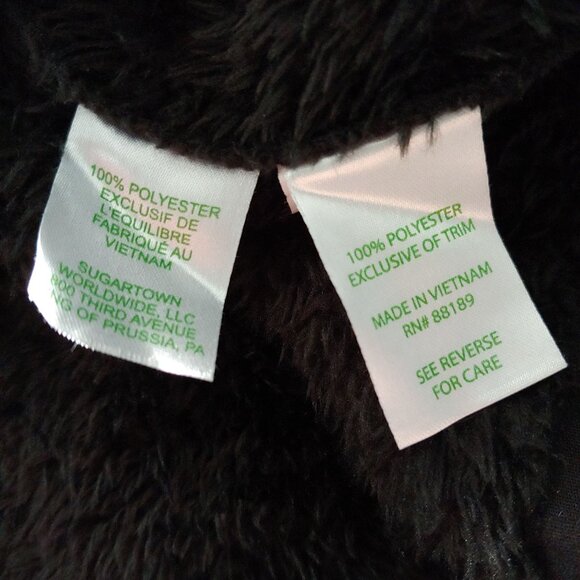 Lilly Pulitzer Skipper Black Sherpa Half Zip Pullover Plush Soft Cozy L - Picture 13 of 14